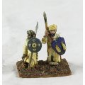 Lead Figurine - Pair of Eastern Foot Soldiers - Gorgeous! Bid Now!