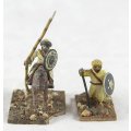 Lead Figurine - Pair of Eastern Warriors - Gorgeous! Bid Now!
