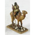 Lead Figurine - Arabian Camelback Warrior - Beautiful! Bid Now!