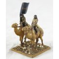 Lead Figurine - Pair of Arabian Camelback Warriors - Beautiful! Bid Now!