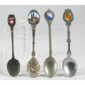 Souvenir Spoon - Switzerland - Set of 4 - Beautiful! - Bid Now!!!