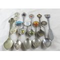 Souvenir Spoons & Knife - UK - Set of 10 - Beautiful! - Bid Now!!!