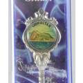 Souvenir Spoon - Gibraltar - Silver Plated - Beautiful! - Bid Now!!!
