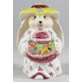 Character Milk Jug - Rabbit Carrying Fruit - Gorgeous! - Bid Now!!!
