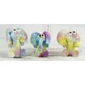 Trio - Funky Painted Elephants - Beautiful! - Bid Now!!!