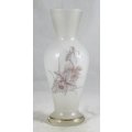 Opaque - Vase - Flower Motif - Gorgeous! - Bid Now!!!