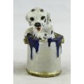 Dalmatian Puppy In A Paint Tin - Beautiful! - Bid Now!!!