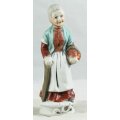 Old Lady - With A Basket - Beautiful! - Bid Now!!!