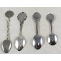 Miniature Souvenir Spoons - Set of 4 - Beautiful! - Bid Now!!!