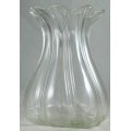 Large Glass - Tulip Vase - Beautiful! - Bid Now!!!