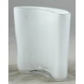 Curved Forsted Glass - Vase - Gorgeous! - Bid Now!!!