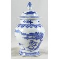Blue & White - Chinese Lidded Container - Gorgeous! - Bid Now!!!