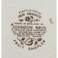 Johnson Bros - Old Granite - Fruit Sampler Platter Dish - Gorgeous! - Bid Now!!!