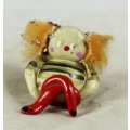Miniature Clown - Seated with Crossed Legs - Gorgeous! - Bid Now!!!