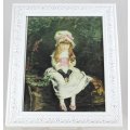 Framed Print of Little Seated Girl - Gorgeous! - Bid Now!!!