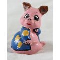 Small Pig in Blue Jacket - Gorgeous! - Bid Now!!!