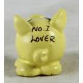 Miniature No.1 Lover - Yellow Pig - Gorgeous! - Bid Now!!!