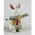 Little White Conductor Rabbit - Gorgeous! - Bid Now!!!