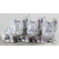 Blue Pigs - Joined Trio - Gorgeous! - Bid Now!!!