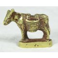 Miniature Brass - Pack Donkey - Gorgeous! - Bid Now!!!