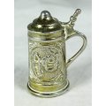 Miniature Silver Plated - German Beer Mug - Gorgeous! - Bid Now!!!