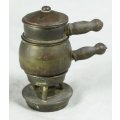 Miniature Brass - Double Pots on Burner - Beautiful! - Bid Now!!!