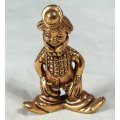 Golden Lead Figurine - Clown with Neck Brace - Gorgeous! - Bid Now!!!