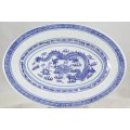 Blue & White - Small Chinese Platter Dish - Beautiful! - Bid Now!!!