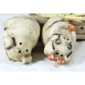 Character Salt & Pepper Set - Pigs in Trough - Beautiful! - Bid Now!!!