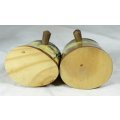 Character Salt & Pepper Set - Wood & Hoof Set - Beautiful! - Bid Now!!!