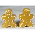 Character Salt & Pepper Set - Gingerbread Men - Beautiful! - Bid Now!!!
