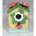 Character Salt & Pepper Set - Bird House with Flowers - Beautiful! - Bid Now!!!