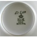 De Lux H&Co Bavaria - Dessert Bowl + Saucer - Beautiful!! - Bid Now!