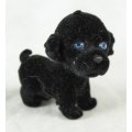 Miniature Suede Black Puppy - Gorgeous! - Bid Now!!!