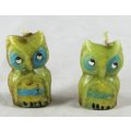 Miniature Printers Tray - Owl Candles - Pair - Gorgeous! - Bid Now!!!