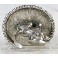 Cat Ring Holder - Silver Plated - Beautiful! - Bid Now!!!