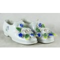 Miniature Shoes with White Roses - Pair - Beautiful! - Bid Now!!!