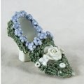 Miniature Shoe - Covered with Flowers - Beautiful! - Bid Now!!!