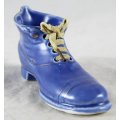 Miniature Blue Boot with Laces - Beautiful! - Bid Now!!!