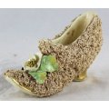 Small Shoe Covered with Flowers - Beautiful! - Bid Now!!!