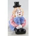 Small Clown Seated with Top Hat - Beautiful! - Bid Now!!!