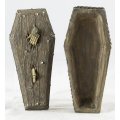 Molded Coffin with Protruding Bones - Beautiful! - Bid Now!!!