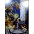 Dragon & Wizard - Framed Print - Beautiful! - Bid Now!!!