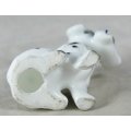 Porcelain Dog with Newspaper - Gorgeous! - Bid Now!!!