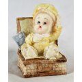 Seated Baby in Yellow - BID NOW!!!!