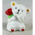 White Bear with Red Rose - BID NOW !!!!