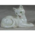 Porcelain - Small Dog Lying Down - BID NOW!!!!