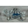 Small Glass - Tortoise - Blue - BID NOW!!!!