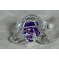 Small Glass - Tortoise - Purple - BID NOW!!!!