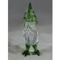 Small Glass - Rooster - Green - BID NOW!!!